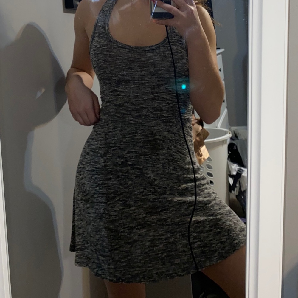 Gray cover-up dress